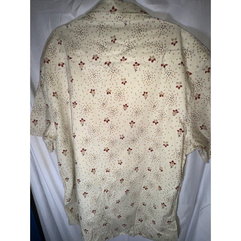 Quiksilver Men's Summer Petals Woven Short Sleeve Shirt, Birch, Size XL, NWT - Picture 5 of 5